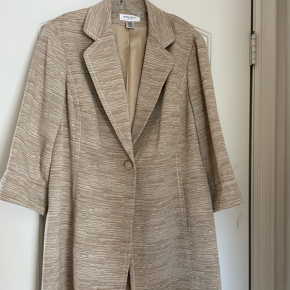 Nine West Tailored Coat Jacket - Lined